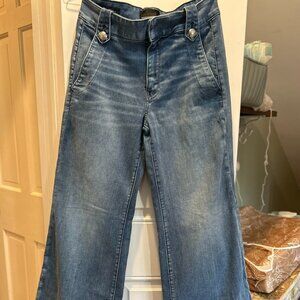 White House Black Market Size 8 Wide Leg Jeans